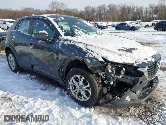 ✅ 2016 Mazda CX-3 Sport • VIN: JM1DKFB76G0132795 • Lot: 43916988. Listed on IAAI with 110,960 mi. Free auction sales archive from the USA and detailed vehicle history report at DreamBid. Image 1.
