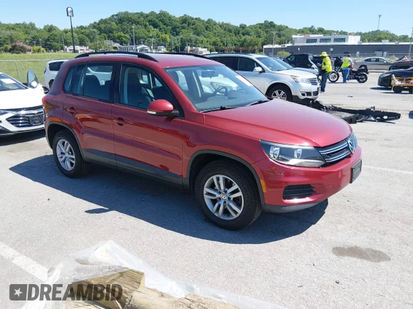 ✅ 2015 Volkswagen Tiguan SEL • VIN: WVGBV7AX5FW020275 • Lot: 45081740. Listed on IAAI with 102,914 mi. Free auction sales archive from the USA and detailed vehicle history report at DreamBid. Image 1.