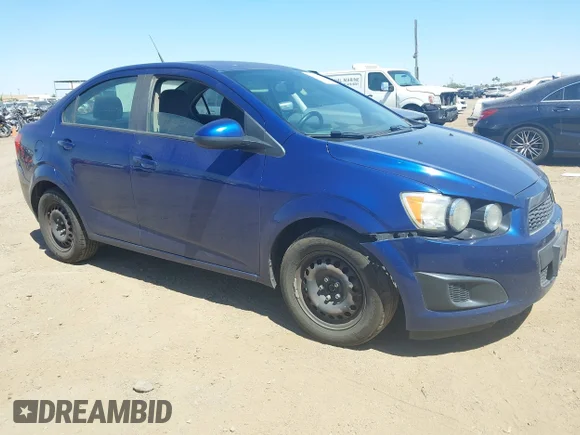 ✅ 2014 Chevrolet Sonic LS • VIN: 1G1JA5SH8E4181455 • Lot: 45044865. Listed on IAAI with 192,181 mi. Free auction sales archive from the USA and detailed vehicle history report at DreamBid. Image 1.