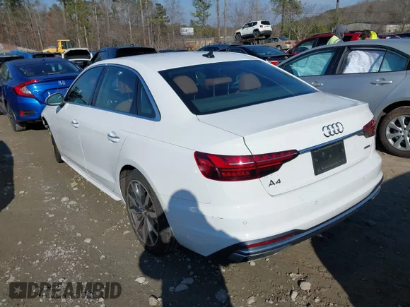 ✅ 2021 Audi A4 Premium • VIN: WAUABAF41MA019278 • Lot: 44319281. Listed on IAAI with 112,989 mi. Free auction sales archive from the USA and detailed vehicle history report at DreamBid. Image 3.