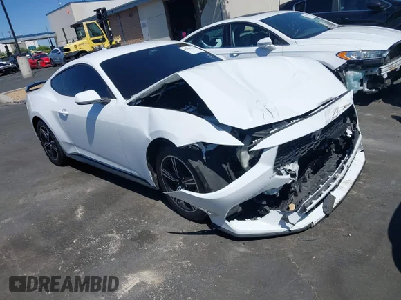 ✅ 2024 Ford Mustang EcoBoost • VIN: 1FA6P8TH1R5107280 • Лот: 45048148. Опубликован ранее на IAAI с пробегом Не указан. Бесплатный доступ к архиву аукционных продаж из США и подробный отчёт об истории автомобиля на DreamBid. Изображение 1.