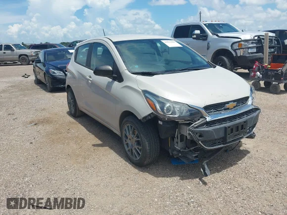 ✅ 2019 Chevrolet Spark LS • VIN: KL8CB6SA4KC735722 • Lot: 42593009. Wystawiony na IAAI z przebiegiem 48 431 mil. Bezpłatny archiwum sprzedaży aukcyjnych z USA i szczegółowy raport historii pojazdu na DreamBid. Zdjęcie 1.