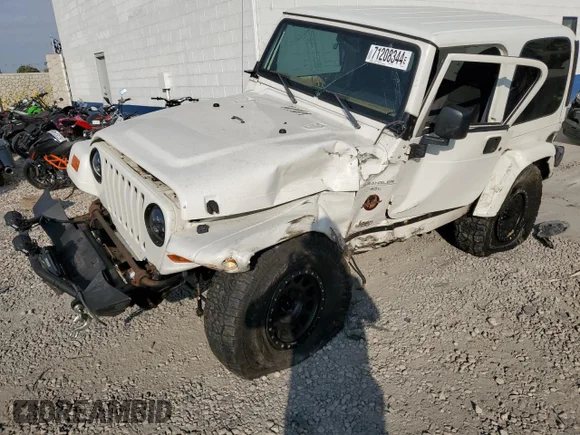 ✅ 1998 Jeep Wrangler Sahara • VIN: 1J4FY49SXWP707728 • Lot: 71208344. Wystawiony na Copart z przebiegiem Nie podano. Bezpłatny archiwum sprzedaży aukcyjnych z USA i szczegółowy raport historii pojazdu na DreamBid. Zdjęcie 1.