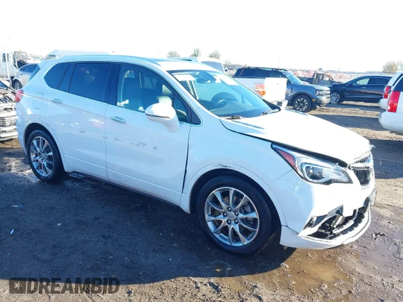 ✅ 2020 Buick Envision Essence • VIN: LRBFXCSA0LD227763 • Lot: 43763187. Listed on IAAI with 85,824 mi. Free auction sales archive from the USA and detailed vehicle history report at DreamBid. Image 1.