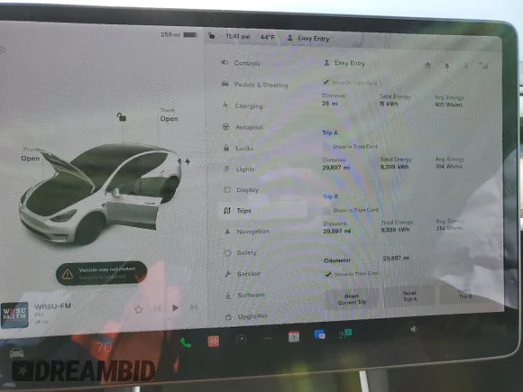 ✅ 2020 Tesla Model Y Long Range • VIN: 5YJYGDEEXLF008607 • Лот: 43628203. Опубліковано раніше на Copart з пробігом 29 897 миль. Безкоштовний доступ до архіву аукціонних продажів зі США та докладний звіт про історію автомобіля на DreamBid. Зображення 9.