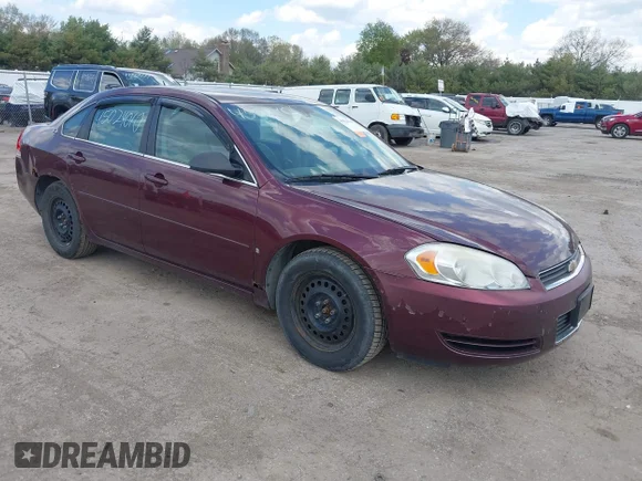 ✅ 2007 Chevrolet Impala LS • VIN: 2G1WB58NX79326995 • Lot: 45024010. Wystawiony na IAAI z przebiegiem 150 542 mil. Bezpłatny archiwum sprzedaży aukcyjnych z USA i szczegółowy raport historii pojazdu na DreamBid. Zdjęcie 1.