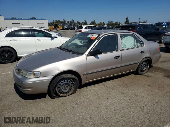 ✅ 1999 Toyota Corolla LE • VIN: 1NXBR12EXXZ247716 • Lot: 58134146. Listed on Copart with 143,133 mi. Free auction sales archive from the USA and detailed vehicle history report at DreamBid. Image 1.