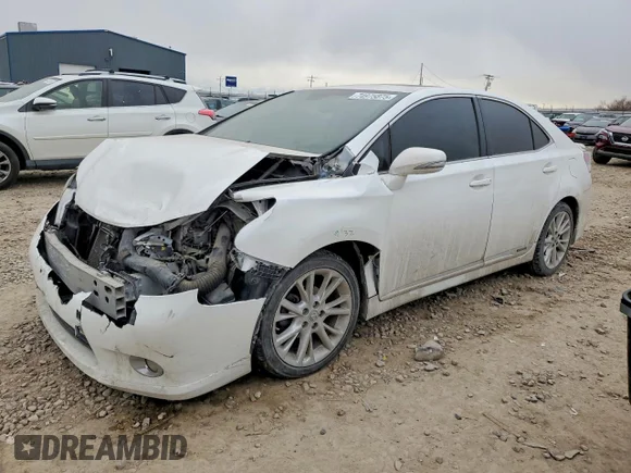 ✅ 2010 Lexus HS 250h Premium • VIN: JTHBB1BA9A2018807 • Lot: 74975875. Listed on Copart with 138,370 mi. Free auction sales archive from the USA and detailed vehicle history report at DreamBid. Image 1.