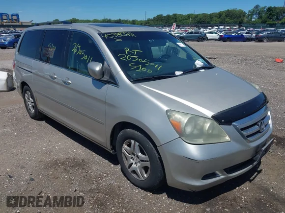 ✅ 2006 Honda Odyssey EX-L • VIN: 5FNRL38686B021312 • Lot: 45389378. Listed on IAAI with Not provided. Free auction sales archive from the USA and detailed vehicle history report at DreamBid. Image 1.