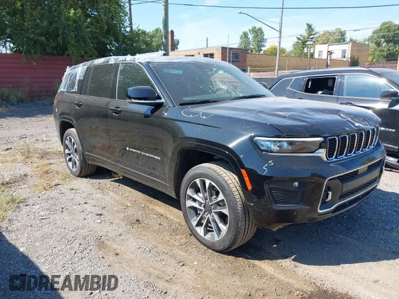 ✅ 2025 Jeep Grand Cherokee Overland • VIN: 1C4RJKDG8S8681844 • Lot: 43238371. Listed on IAAI with 5,314 mi. Free auction sales archive from the USA and detailed vehicle history report at DreamBid. Image 1.