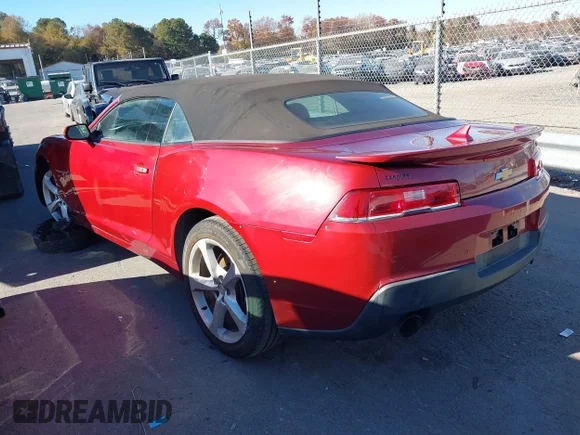 ✅ 2015 Chevrolet Camaro LT • VIN: 2G1FD3D39F9289584 • Лот: 43706233. Опубліковано раніше на IAAI з пробігом 110 114 миль. Безкоштовний доступ до архіву аукціонних продажів зі США та докладний звіт про історію автомобіля на DreamBid. Зображення 3.