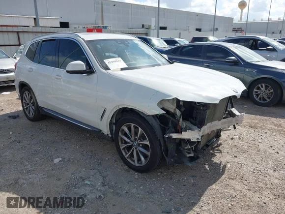 ✅ 2019 BMW X3 xDrive30i • VIN: 5UXTR9C5XKLP84427 • Lot: 45299844. Wystawiony na IAAI z przebiegiem 97 637 mil. Bezpłatny archiwum sprzedaży aukcyjnych z USA i szczegółowy raport historii pojazdu na DreamBid. Zdjęcie 1.