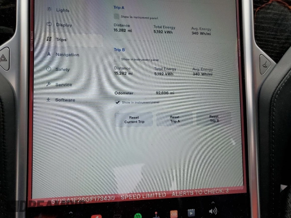 ✅ 2016 Tesla Model S 90D • VIN: 5YJSA1E28GF173430 • Лот: 45156573. Опубликован ранее на Copart с пробегом 92 696 миль. Бесплатный доступ к архиву аукционных продаж из США и подробный отчёт об истории автомобиля на DreamBid. Изображение 9.