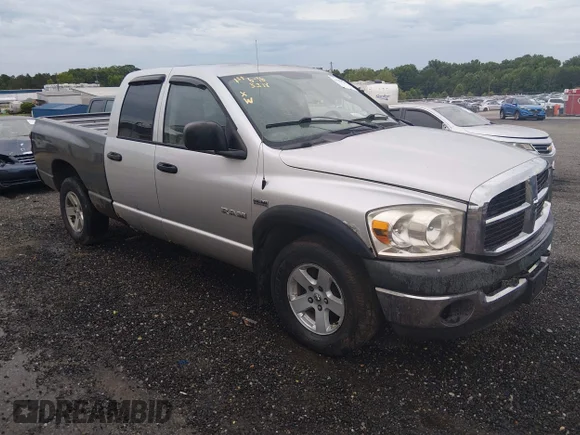✅ 2008 Dodge 1500 SLT • VIN: 1D7HU18238J167533 • Lot: 45383318. Listed on IAAI with 262,201 mi. Free auction sales archive from the USA and detailed vehicle history report at DreamBid. Image 1.