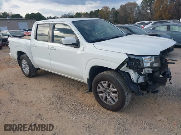 ✅ 2023 Nissan Frontier SV • VIN: 1N6ED1EK8PN609714 • Lot: 43705854. Wystawiony na IAAI z przebiegiem 54 113 mil. Bezpłatny archiwum sprzedaży aukcyjnych z USA i szczegółowy raport historii pojazdu na DreamBid. Zdjęcie 1.