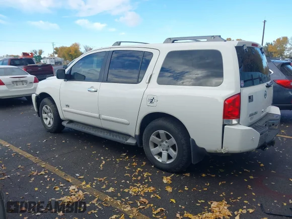 ✅ 2005 Nissan Armada SE Off-Road • VIN: 5N1AA08B65N733098 • Lot: 43628150. Wystawiony na IAAI z przebiegiem 230 568 mil. Bezpłatny archiwum sprzedaży aukcyjnych z USA i szczegółowy raport historii pojazdu na DreamBid. Zdjęcie 3.