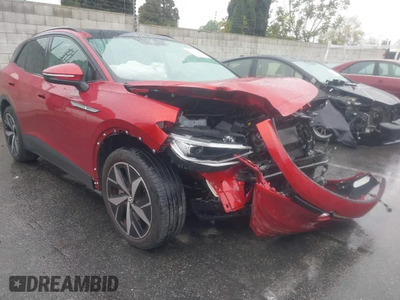 ✅ 2023 Volkswagen ID.4 Pro S • VIN: 1V2FMPE84PC011645 • Lot: 41765575. Listed on IAAI with 17,855 mi. Free auction sales archive from the USA and detailed vehicle history report at DreamBid. Image 1.