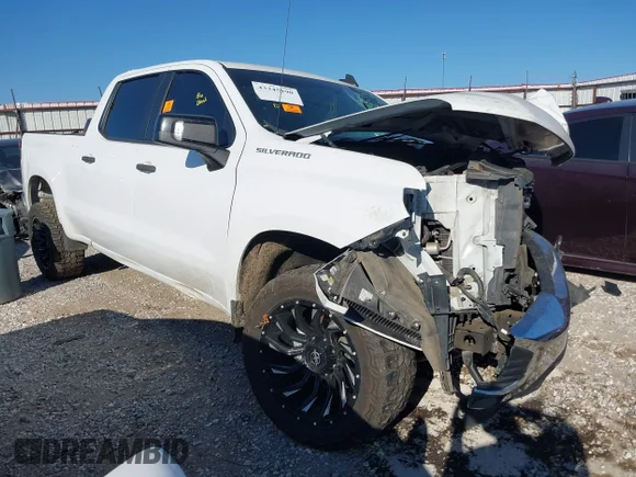 ✅ 2021 Chevrolet Silverado 1500 Work Truck • VIN: 3GCPWAEF7MG100453 • Lot: 43345190. Listed on IAAI with 104,198 mi. Free auction sales archive from the USA and detailed vehicle history report at DreamBid. Image 1.
