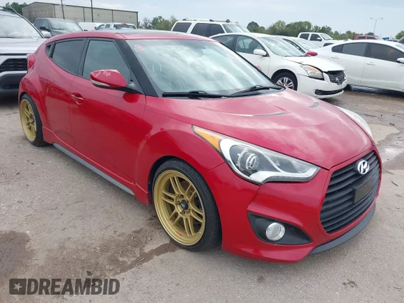 ✅ 2014 Hyundai Veloster Turbo • VIN: KMHTC6AE4EU211392 • Lot: 43864776. Wystawiony na IAAI z przebiegiem 92 402 mil. Bezpłatny archiwum sprzedaży aukcyjnych z USA i szczegółowy raport historii pojazdu na DreamBid. Zdjęcie 1.
