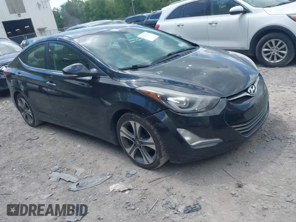 ✅ 2015 Hyundai Elantra Sport • VIN: KMHDH4AH8FU283895 • Lot: 45233129. Listed on IAAI with 155,278 mi. Free auction sales archive from the USA and detailed vehicle history report at DreamBid. Image 1.