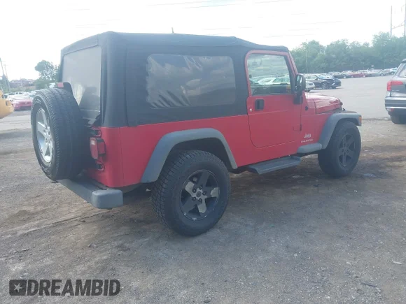 ✅ 2004 Jeep Wrangler Sport • VIN: 1J4FA49S44P788954 • Lot: 45131687. Listed on IAAI with 232,288 mi. Free auction sales archive from the USA and detailed vehicle history report at DreamBid. Image 4.