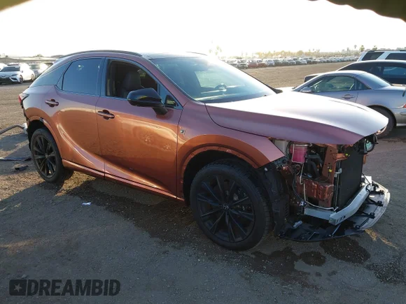 ✅ 2024 Lexus RX 500h F Sport Performance • VIN: 2T2BCMEA0RC013404 • Lot: 44288586. Wystawiony na IAAI z przebiegiem 15 500 mil. Bezpłatny archiwum sprzedaży aukcyjnych z USA i szczegółowy raport historii pojazdu na DreamBid. Zdjęcie 1.