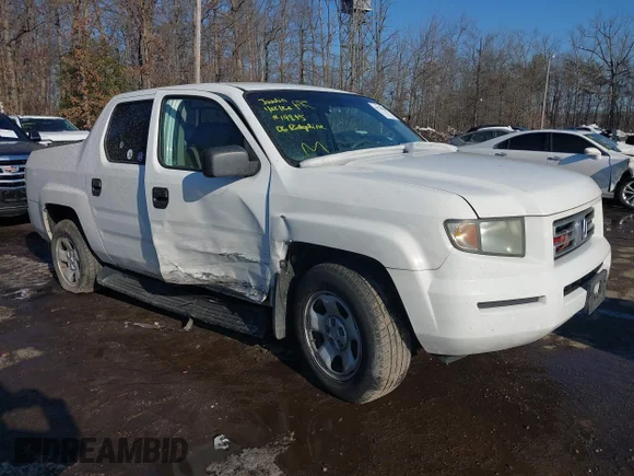 ✅ 2006 Honda Ridgeline RT • VIN: 2HJYK16266H564585 • Lot: 44270560. Listed on IAAI with 181,413 mi. Free auction sales archive from the USA and detailed vehicle history report at DreamBid. Image 1.