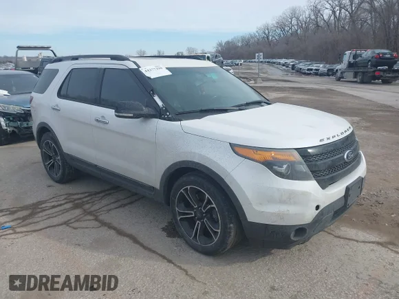 ✅ 2013 Ford Explorer Sport • VIN: 1FM5K8GTXDGB99386 • Lot: 44277290. Listed on IAAI with 222,475 mi. Free auction sales archive from the USA and detailed vehicle history report at DreamBid. Image 1.
