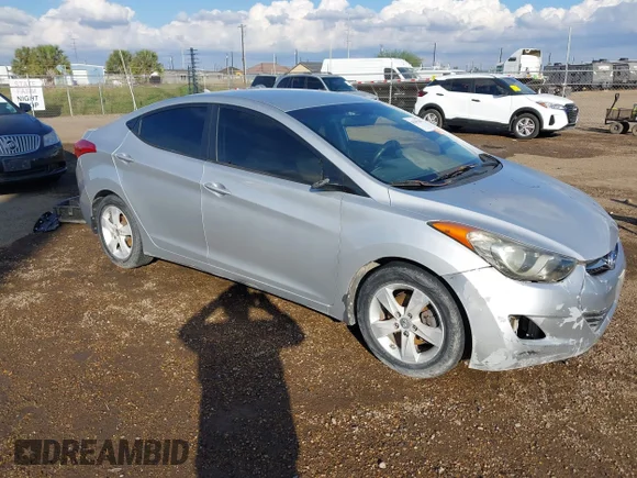 ✅ 2013 Hyundai Elantra GLS • VIN: KMHDH4AE4DU493414 • Lot: 44205468. Listed on IAAI with 171,801 mi. Free auction sales archive from the USA and detailed vehicle history report at DreamBid. Image 1.
