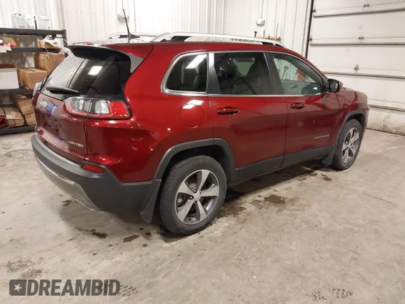 ✅ 2019 Jeep Cherokee Limited • VIN: 1C4PJMDX8KD223506 • Lot: 43616253. Listed on IAAI with 23,429 mi. Free auction sales archive from the USA and detailed vehicle history report at DreamBid. Image 4.