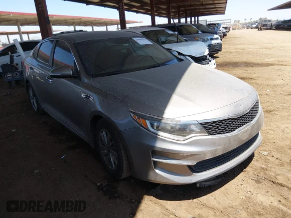 ✅ 2018 Kia Optima LX • VIN: 5XXGT4L16JG183437 • Lot: 45089752. Listed on IAAI with 144,346 mi. Free auction sales archive from the USA and detailed vehicle history report at DreamBid. Image 1.