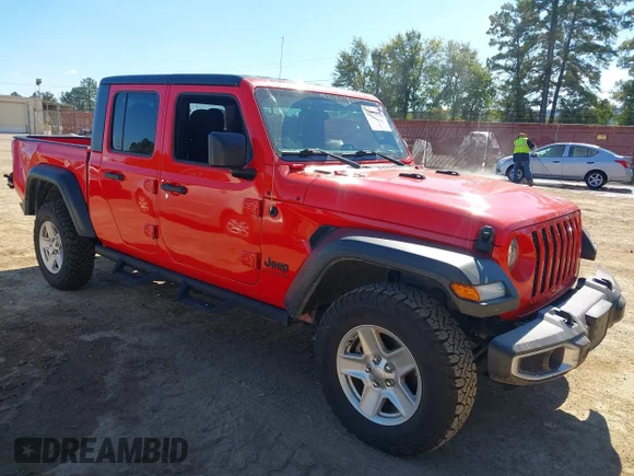 ✅ 2023 Jeep Gladiator Sport S • VIN: 1C6HJTAG7PL512092 • Lot: 43571990. Wystawiony na IAAI z przebiegiem 47 498 mil. Bezpłatny archiwum sprzedaży aukcyjnych z USA i szczegółowy raport historii pojazdu na DreamBid. Zdjęcie 1.