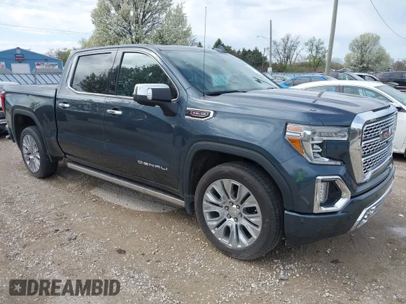 ✅ 2021 GMC Sierra 1500 Denali • VIN: 3GTU9FEL6MG186027 • Лот: 42102996. Опубликован ранее на IAAI с пробегом 42 185 миль. Бесплатный доступ к архиву аукционных продаж из США и подробный отчёт об истории автомобиля на DreamBid. Изображение 1.