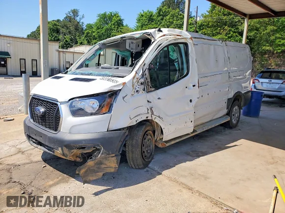 ✅ 2025 Ford Transit Cargo • VIN: 1FTBR1Y88SKA55687 • Lot: 49001836. Listed on Copart with 18,477 mi. Free auction sales archive from the USA and detailed vehicle history report at DreamBid. Image 1.