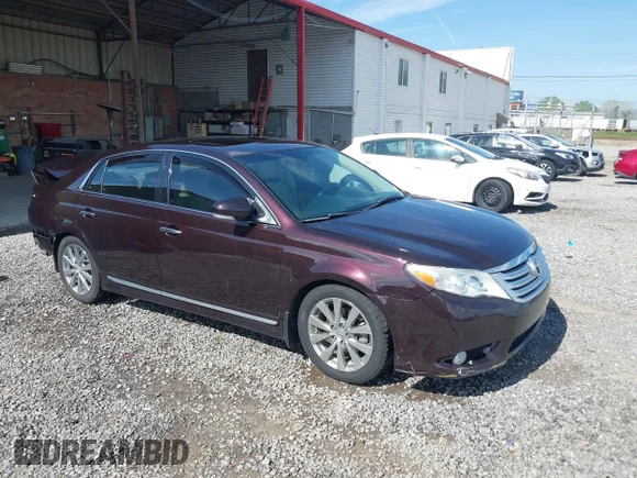 ✅ 2011 Toyota Avalon • VIN: 4T1BK3DB6BU383854 • Lot: 44864084. Listed on IAAI with 104,913 mi. Free auction sales archive from the USA and detailed vehicle history report at DreamBid. Image 1.