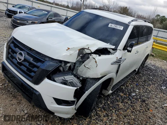✅ 2023 Nissan Armada SL • VIN: JN8AY2BA3P9402572 • Lot: 79641965. Listed on Copart with 76,952 mi. Free auction sales archive from the USA and detailed vehicle history report at DreamBid. Image 1.