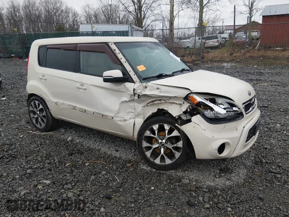 ✅ 2013 Kia Soul + • VIN: KNDJT2A69D7571543 • Lot: 44730288. Listed on IAAI with 117,350 mi. Free auction sales archive from the USA and detailed vehicle history report at DreamBid. Image 1.