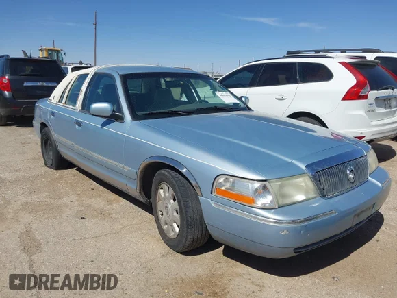 ✅ 2003 Mercury Grand Marquis GS Convenience • VIN: 2MEFM74W33X653450 • Lot: 44869096. Wystawiony na IAAI z przebiegiem 123 174 mil. Bezpłatny archiwum sprzedaży aukcyjnych z USA i szczegółowy raport historii pojazdu na DreamBid. Zdjęcie 1.