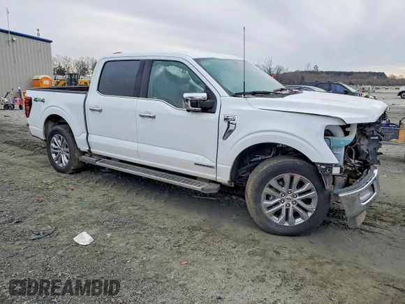 ✅ 2024 Ford F-150 Lariat • VIN: 1FTFW5LD7RFA93436 • Lot: 74855185. Wystawiony na Copart z przebiegiem Nie podano. Bezpłatny archiwum sprzedaży aukcyjnych z USA i szczegółowy raport historii pojazdu na DreamBid. Zdjęcie 4.