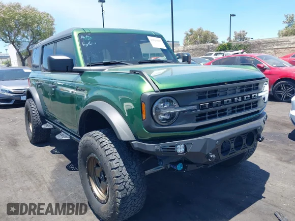 ✅ 2022 Ford Bronco • VIN: 1FMEE5BP6NLB78463 • Lot: 42629803. Listed on IAAI with 43,098 mi. Free auction sales archive from the USA and detailed vehicle history report at DreamBid. Image 1.