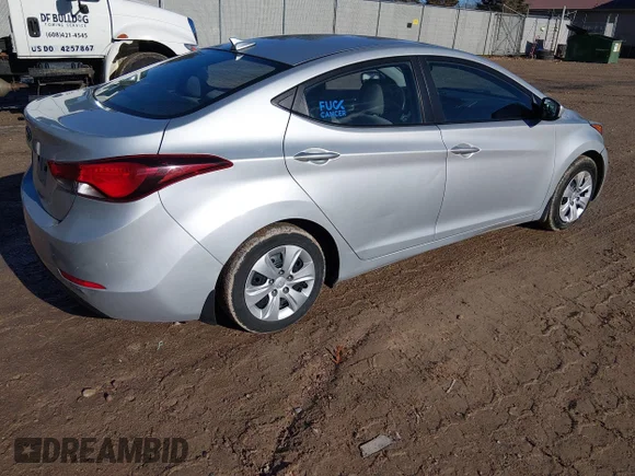 ✅ 2016 Hyundai Elantra SE • VIN: 5NPDH4AE2GH776462 • Lot: 44150817. Listed on IAAI with 158,627 mi. Free auction sales archive from the USA and detailed vehicle history report at DreamBid. Image 4.