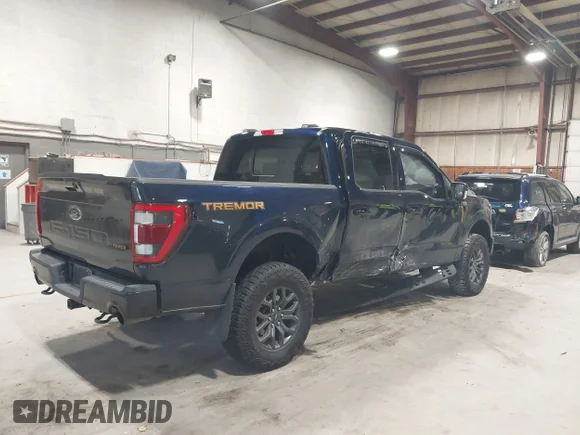 ✅ 2023 Ford F-150 Tremor • VIN: 1FTEW1E88PFB97676 • Lot: 44806905. Listed on IAAI with 34,408 mi. Free auction sales archive from the USA and detailed vehicle history report at DreamBid. Image 4.