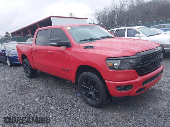 ✅ 2022 Ram 1500 Lone Star • VIN: 1C6SRFFT8NN221060 • Lot: 40902280. Wystawiony na IAAI z przebiegiem 26 000 mil. Bezpłatny archiwum sprzedaży aukcyjnych z USA i szczegółowy raport historii pojazdu na DreamBid. Zdjęcie 1.