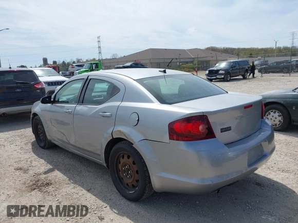 ✅ 2014 Dodge Avenger SE • VIN: 1C3CDZAG1EN160825 • Lot: 45006647. Wystawiony na IAAI z przebiegiem 172 195 mil. Bezpłatny archiwum sprzedaży aukcyjnych z USA i szczegółowy raport historii pojazdu na DreamBid. Zdjęcie 3.