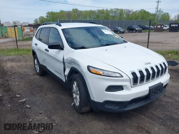 ✅ 2016 Jeep Cherokee Sport • VIN: 1C4PJMAB5GW245533 • Lot: 45051708. Wystawiony na IAAI z przebiegiem 230 824 mil. Bezpłatny archiwum sprzedaży aukcyjnych z USA i szczegółowy raport historii pojazdu na DreamBid. Zdjęcie 1.