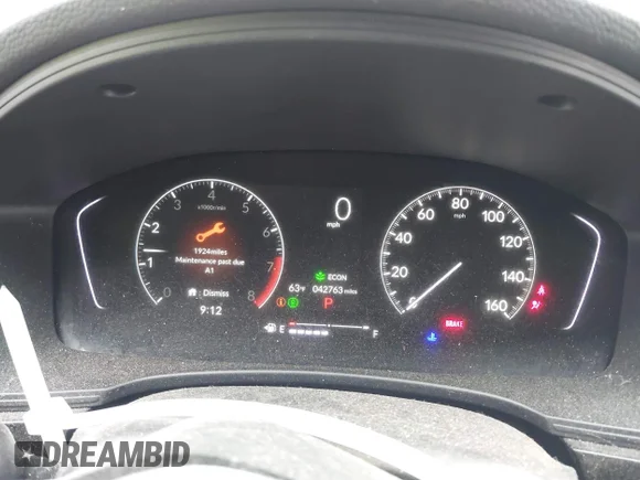 ✅ 2024 Honda Civic Sport • VIN: 2HGFE2F5XRH511011 • Lot: 45162120. Wystawiony na IAAI z przebiegiem 42 763 mil. Bezpłatny archiwum sprzedaży aukcyjnych z USA i szczegółowy raport historii pojazdu na DreamBid. Zdjęcie 7.