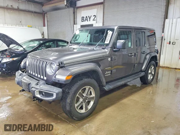 ✅ 2020 Jeep Wrangler Unlimited Sahara • VIN: 1C4HJXEN4LW223074 • Lot: 49825096. Wystawiony na Copart z przebiegiem Nie podano. Bezpłatny archiwum sprzedaży aukcyjnych z USA i szczegółowy raport historii pojazdu na DreamBid. Zdjęcie 1.