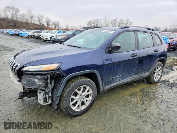 ✅ 2016 Jeep Cherokee Sport • VIN: 1C4PJMAB3GW109692 • Lot: 79036655. Wystawiony na Copart z przebiegiem 175 076 mil. Bezpłatny archiwum sprzedaży aukcyjnych z USA i szczegółowy raport historii pojazdu na DreamBid. Zdjęcie 1.