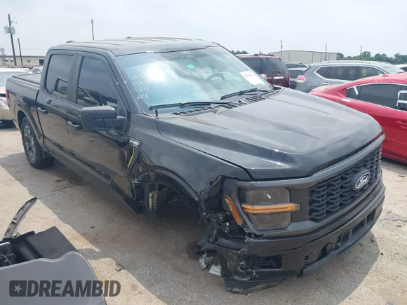 ✅ 2024 Ford F-150 STX • VIN: 1FTEW2KP9RKE74850 • Lot: 44942912. Listed on IAAI with 31,372 mi. Free auction sales archive from the USA and detailed vehicle history report at DreamBid. Image 1.