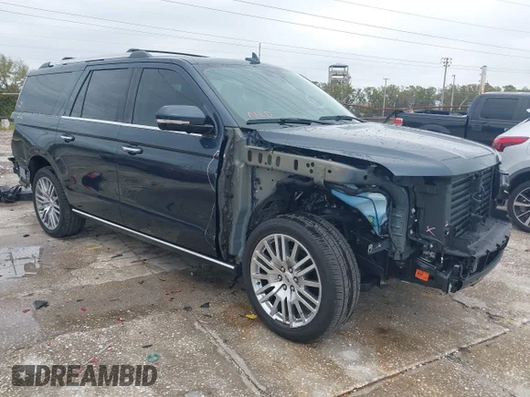 ✅ 2024 Ford Expedition Max Limited • VIN: 1FMJK1K81REA64485 • Lot: 41657071. Wystawiony na IAAI z przebiegiem 8 722 mil. Bezpłatny archiwum sprzedaży aukcyjnych z USA i szczegółowy raport historii pojazdu na DreamBid. Zdjęcie 1.